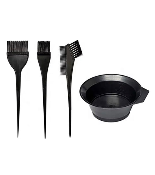 4 Pc Hair Dye and Brush Kit
